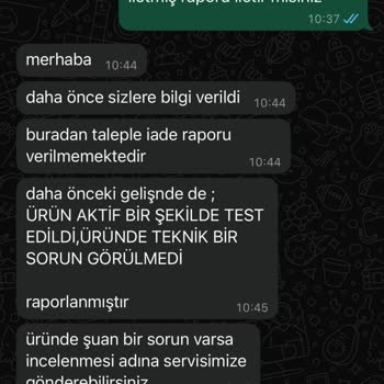 Roborock S8 Sonic Süpürge Arızası Ve İade Sorunu