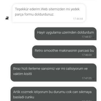 Karaca'da Müşteri Hizmetleri Ve Yedek Parça Sorunu