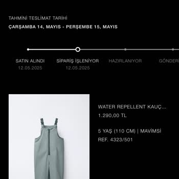 Zara Siparişim Zamanında Teslim Edilmedi