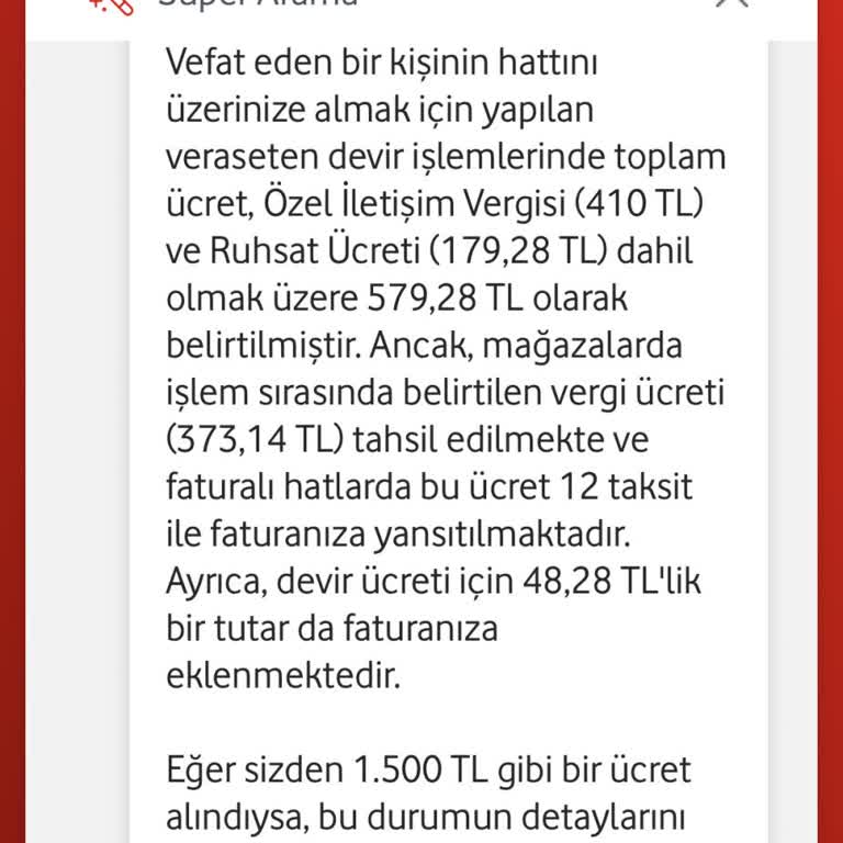 Hat Devir İşlem Ücretlerinde Tutarsızlık Ve Yüksek Ücret Sorunu