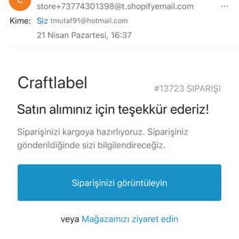 Eksik Ürün Ve İade Sorunu: Craftlabel'dan Yanıtsız Kalan Taleplerim