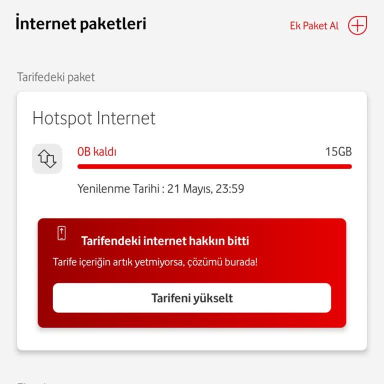 Hotspot Paylaşımında Kazanılan İnternetin Kullanılamaması Mağduriyeti
