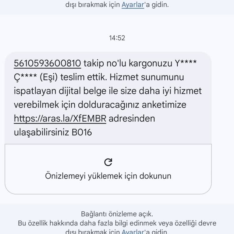Kargo Teslimatı Bilgisizce Bırakıldı, Kaybolma Riski Yaşadım