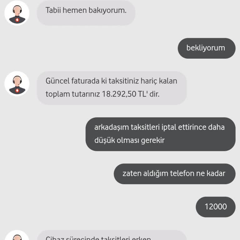 Vodafone Erken Ödeme Talebimde Faizlerin Düşmemesi
