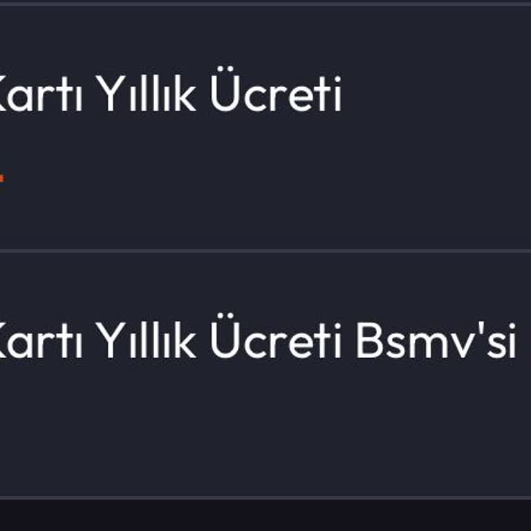 İş Bankası Kartımdan Kesilen Yıllık Aidatın İadesini Talep Ediyorum