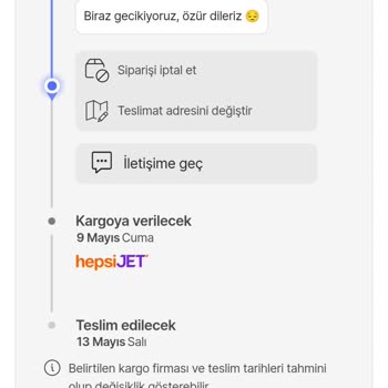 Hepsiburada'da Kargoya Verilmeyen Sipariş Ve Müşteri Hizmetleri Sorunu
