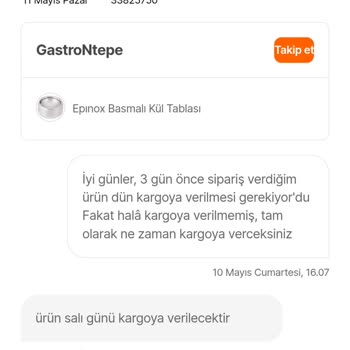 Hepsiburada'da Kargoya Verilmeyen Sipariş Ve Müşteri Hizmetleri Sorunu