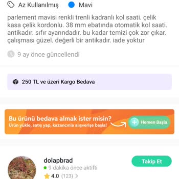 Arızalı Saat İçin İade Reddi: Dolap'ta Param Çöp Oldu