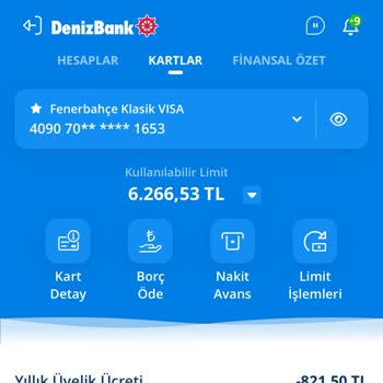 Denizbank Hesabımdan İzinsiz Yıllık Üyelik Ücreti Tahsil Edildi