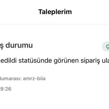 Teslim Edilmeyen Sipariş Ve Yetersiz Müşteri Desteği Nedeniyle Hayal Kırıklığı