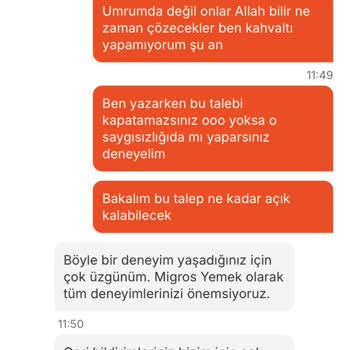Migros Yemek’te Eksik Sipariş Ve İlgisiz Müşteri Hizmeti Hayal Kırıklığı Yarattı