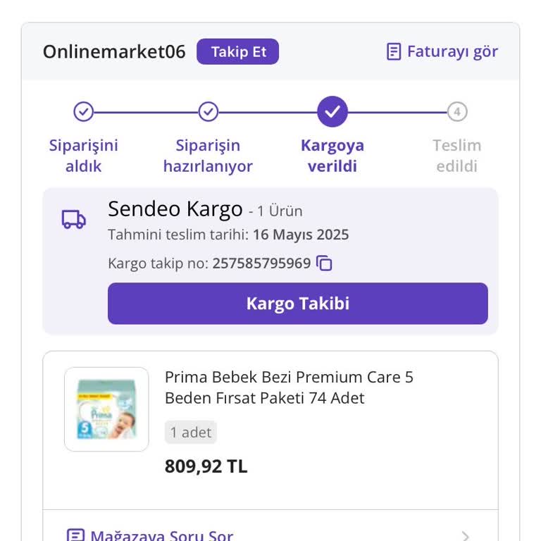 N11den Aldığım Bebek Bezi 10 Gündür Teslim Edilmiyor Kargo Bilgisi Yanlış