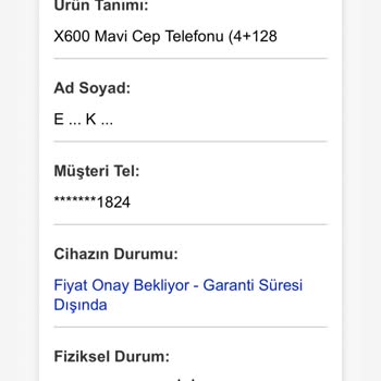 Omix X600 Cihazım Garanti Dışı Bırakıldı Ve Yüksek Servis Ücreti Talep Edildi