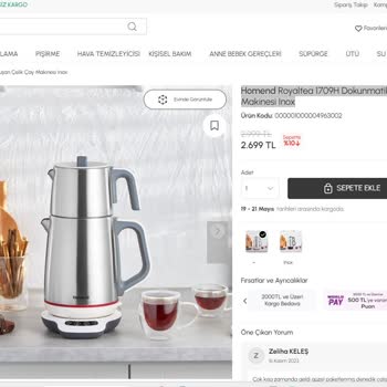 Satışı Devam Eden Çay Makinem İçin Yedek Parça Bulunamıyor, Mağduriyetimin Giderilmesini İstiyorum