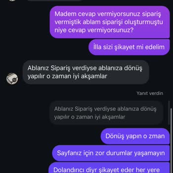 Ön Ödeme Sonrası İletişim Kesildi, Ürün Gönderilmedi