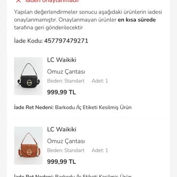 Defolu Çanta Ve Haksız İade Reddiyle Mağduriyet Yaşadım