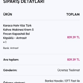 Kahve Makinesi Siparişimde İletişim Ve Teslimat Sorunu