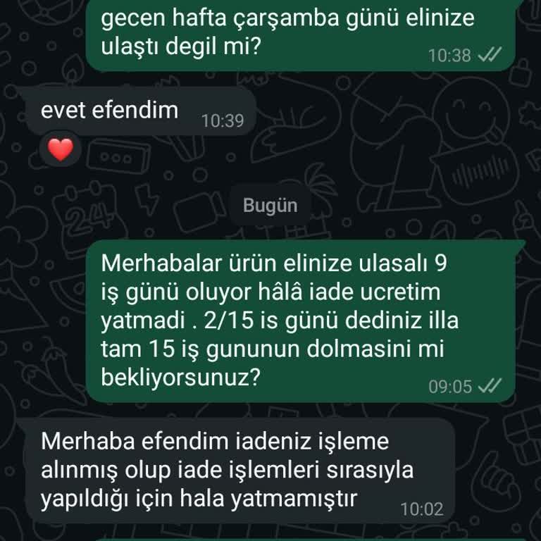 İade Sürecinde Yaşanan Gecikme Ve Memnuniyetsizlik