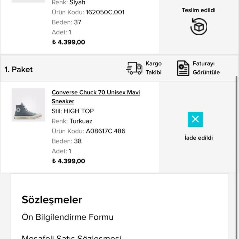 Ayakkabı Değişimi Yerine Eksik Ücret İadesi Yapıldı