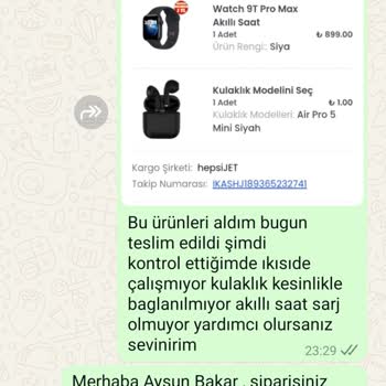 Bozuk Ürün Ve İletişim Eksikliği Nedeniyle İade Sorunu Yaşıyorum