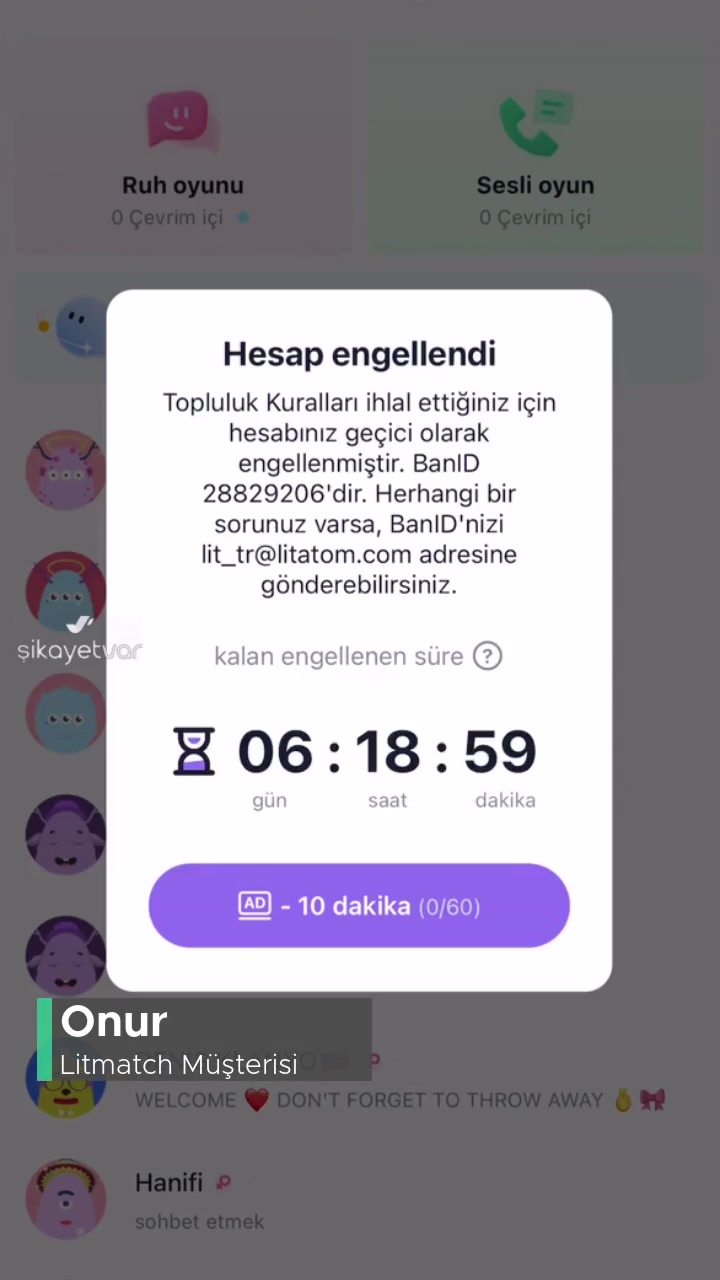 Litmatch Sebepsiz Ban Yedim, Yardımcı Olun! videonun kapak resmi
