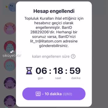 Litmatch Sebepsiz Ban Yedim, Yardımcı Olun!
