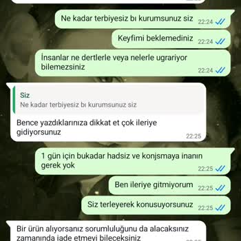 Satıcı Değişim Talebinde Olumsuz Ve Saygısız Davrandı