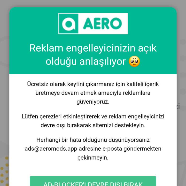 Aeroinsta Resmi Sayfasında Sürekli Hata Alıyorum, İndirme Yapamıyorum