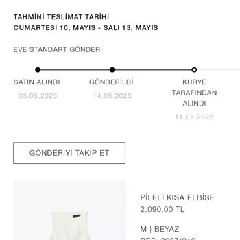 Zara Elbise Siparişim Sürekli Ertelendi Teslimat Yapılmadı