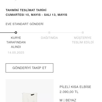 Zara Elbise Siparişim Sürekli Ertelendi Teslimat Yapılmadı