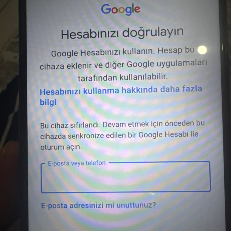 Çocuğumun Gmail Hesabı Yaş Nedeniyle Kapandı, Telefonu Da Kullanamıyoruz