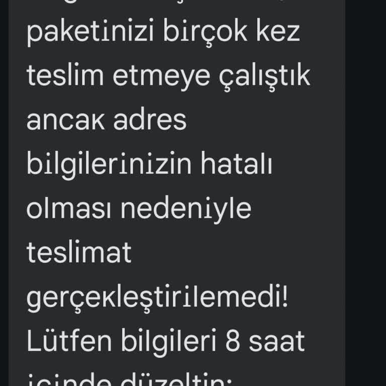 Sipariş Sonrası Gelen Sahte Mesajla Yaşadığım Güven Sorunu