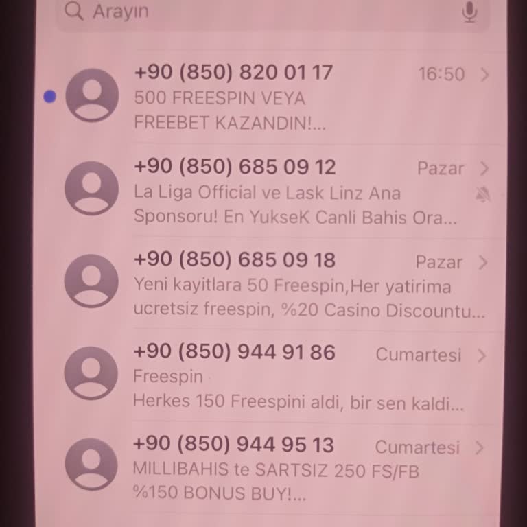 0850'li Numara Mesajlarına Karşı Acil Önlem Talebi