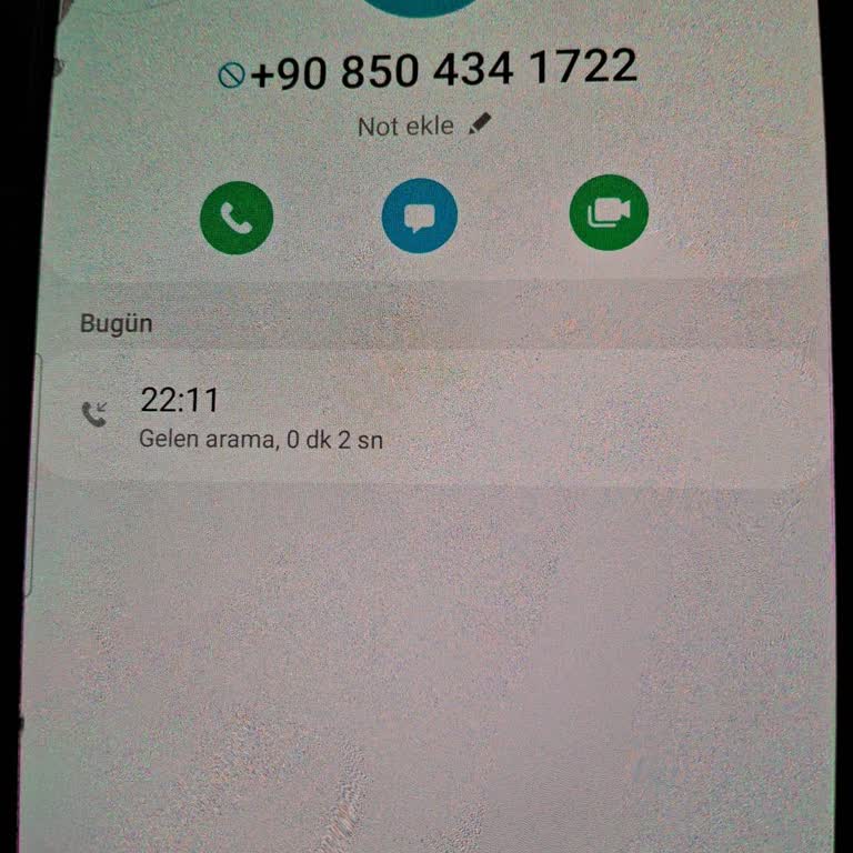 Bilinmeyen Numaradan Robot Arama İle Rahatsız Edilme Ve Güvenlik Endişesi