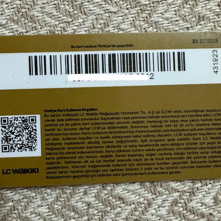 LCW Hediye Kartı Seri Numarası Sorunu Ve Yükleme Problemi