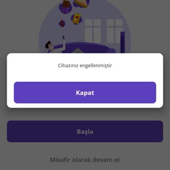 Getir Uygulamasında Cihaz Engeli Ve Sipariş Sorunu Yaşıyorum