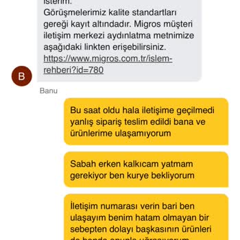 Yanlış Teslimat Sonrası Çözümsüzlük Ve İletişim Sıkıntısı Yaşadım