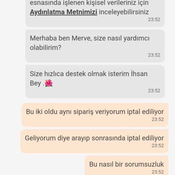Siparişlerim Sürekli İptal Ediliyor Ve Ücret Kartımdan Kesiliyor