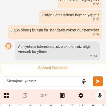 Trendyol Ücret İadesini Yapmıyor Mağduriyetimi Çözmüyor