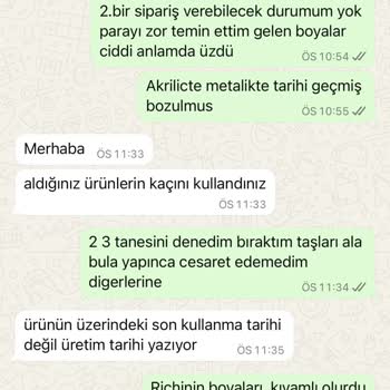 Kusurlu Boya Ürünleri Ve Yetersiz İade Süreci Nedeniyle Mağduriyet