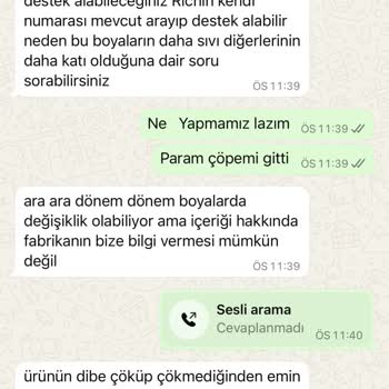 Kusurlu Boya Ürünleri Ve Yetersiz İade Süreci Nedeniyle Mağduriyet
