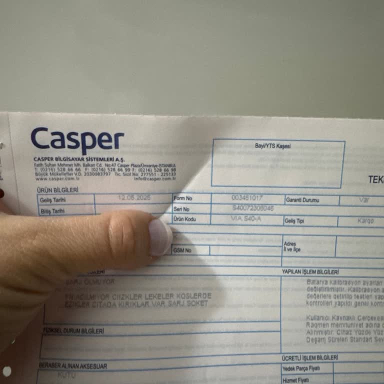 Casper Via S40 Tabletin Sürekli Bozulan Şarj Girişi Sorunu