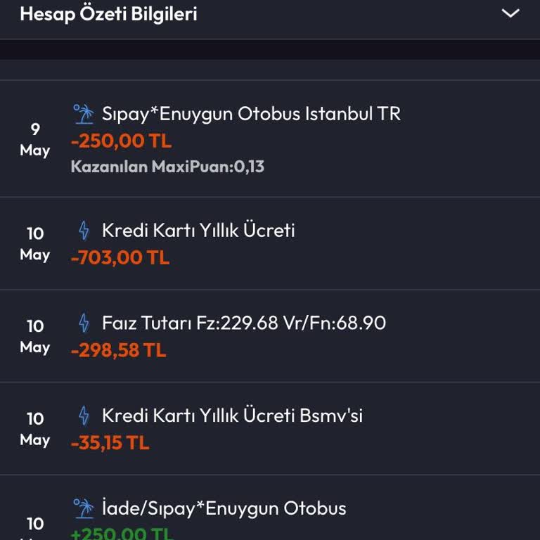 İş Bankası Kart Aidatının İadesini Talep Ediyorum