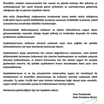 SuperStep'ten Alınan Skechers Ayakkabının Kusurları Ve Garanti Sürecindeki Memnuniyetsizlik