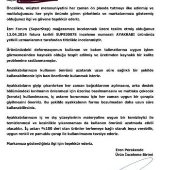 SuperStep'ten Alınan Skechers Ayakkabının Kusurları Ve Garanti Sürecindeki Memnuniyetsizlik