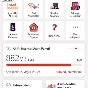 Kullanılmayan İnternetim Varken Ek Paket Ücreti Kesiliyor