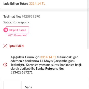 Siparişim İptal Edildi Sorunuma Çözüm Bulamıyorum