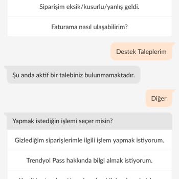 Trendyol Asistanına Ulaşamıyorum Ürünü İncelemeye Gönderemiyorum