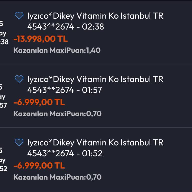 Gece Yapılan Şüpheli İşlemle Kredi Kartımdan Para Çekildi, İade İstiyorum