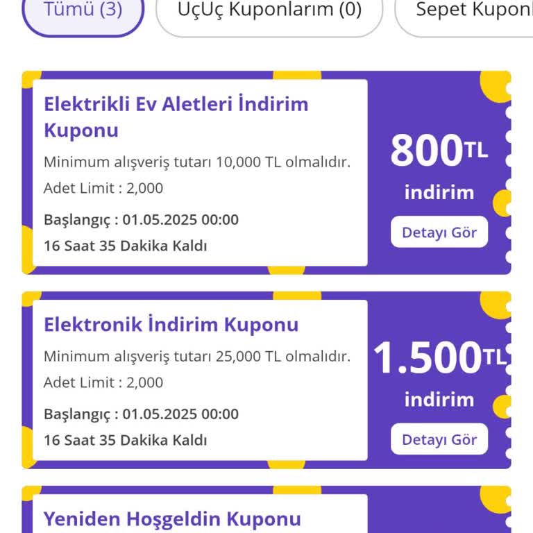 N11'de İlk Siparişte 150 TL Kuponum Kayboldu
